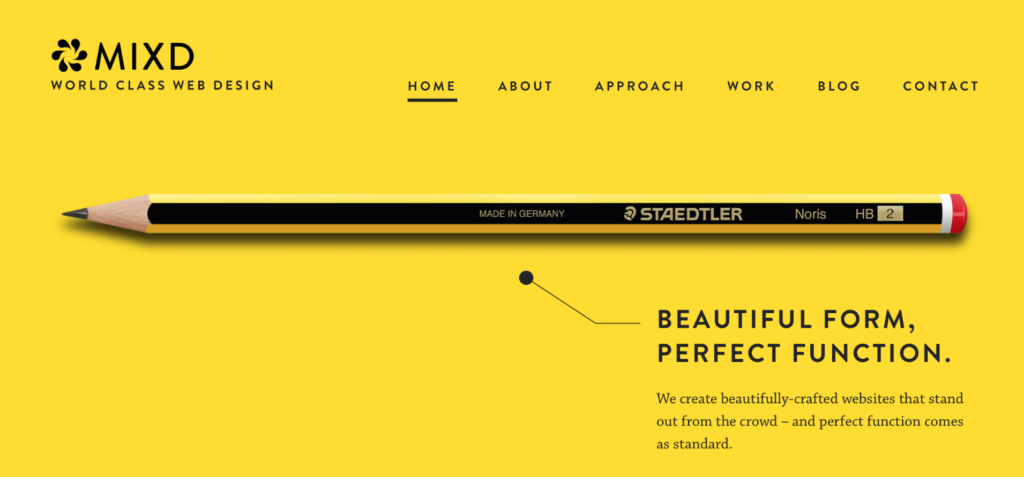 minimalistisches webdesign