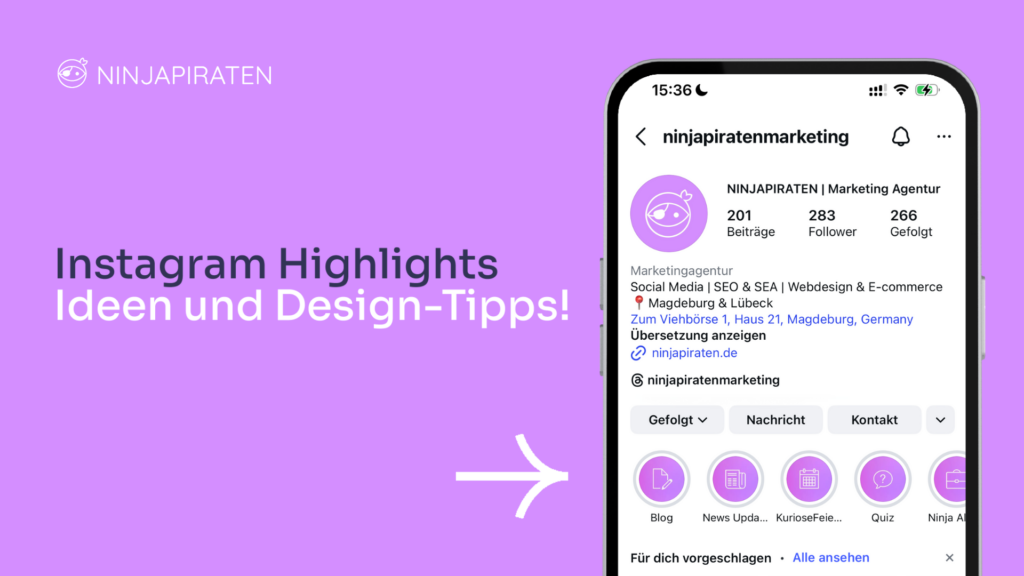 Instagram Highlights
Ideen und Design-Tipps!