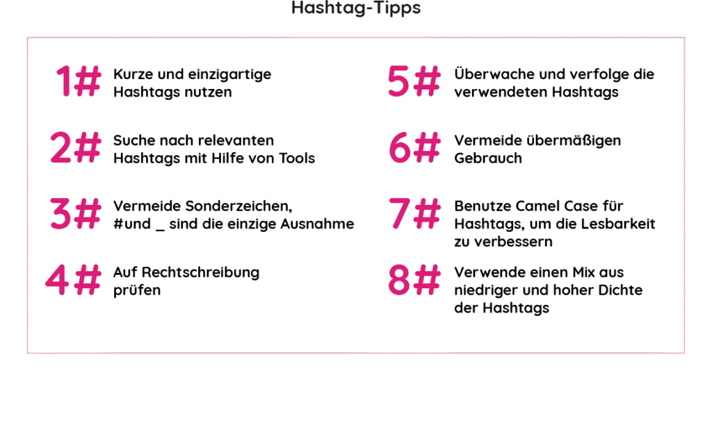 Hashtags für Instagram