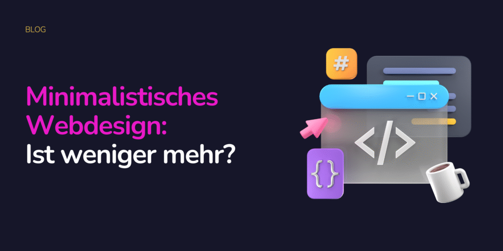 Minimalistisches Webdesign
