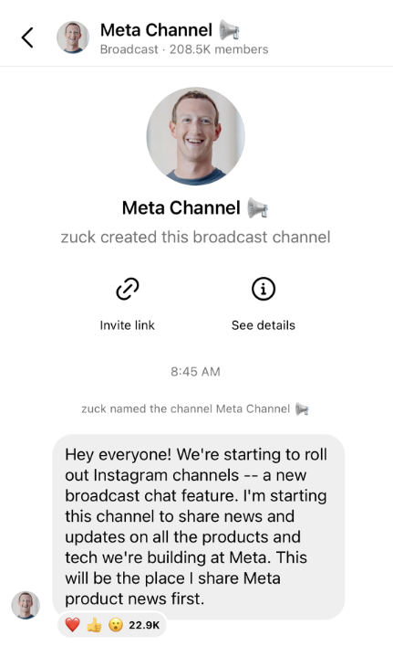 Meta Channel IG
