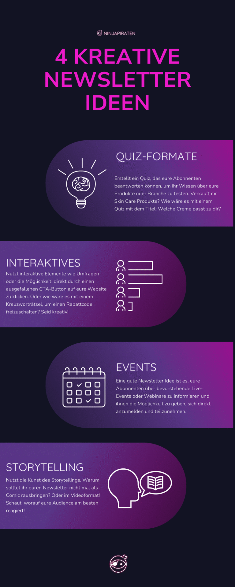 kerative Newsletter Ideen Cheat Sheet