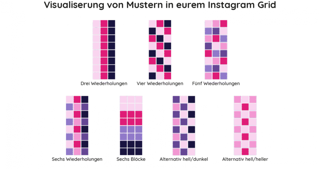 Instagram grid ideen